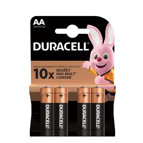 Duracell Basic alkáli AA ceruza elem (4db)