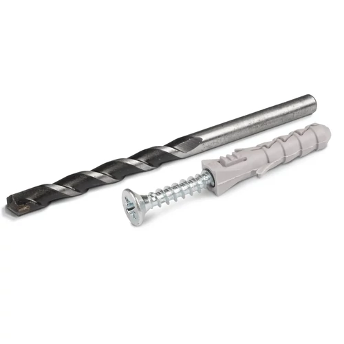 FIX dübel 10x50mm + süllyesztett fejű csavar 5x60mm (8 db) + 10mm kőzetfúró