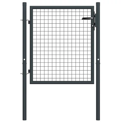 Kerti kapu oszloppal antracit színű 150cm magas