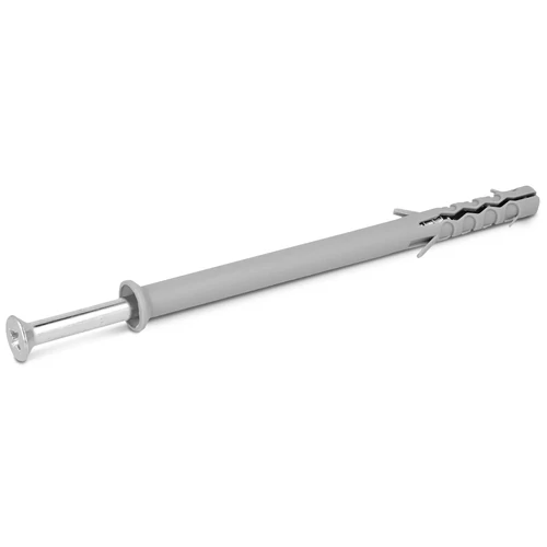 KKS keret-tokrögzítő dübel 8x60mm + süllyesztett fejű csavar 4,9x65mm (6 db)