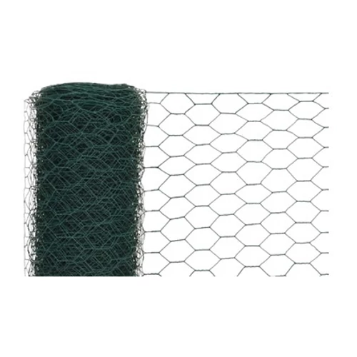 Műanyagozott zöld csirkeháló 30x30mm 1,0mm 100cm (25m)