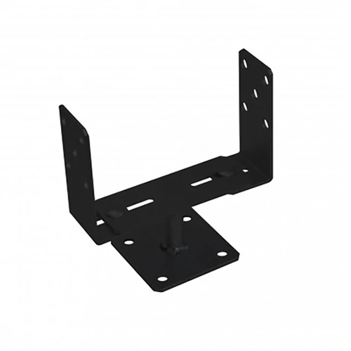 Oszloptalp Lecsavarozható Állítható 60-200mm Fekete