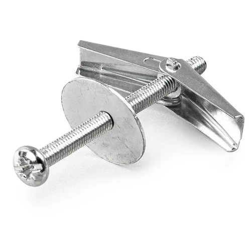 Rugós szétnyíló gipszkarton dübel + csavar M3x50mm (20 db)