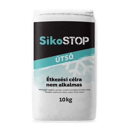 SikoStop Útsó (nátrium-klorid) jégmentesítő útszóró só 10kg