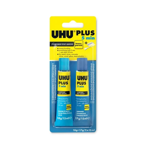 UHU Special Plus 5 perces kétkomponensű epoxy ragasztó 2x15ml