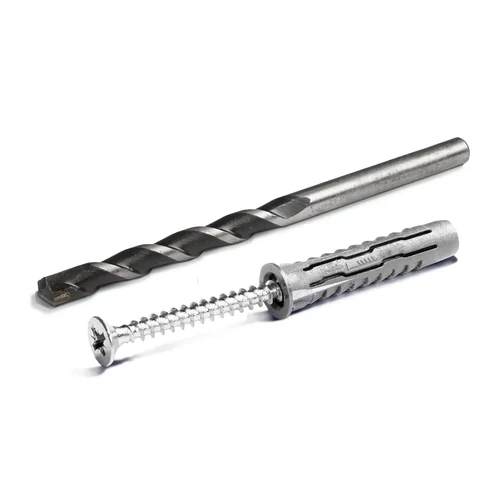 UNIFIX univerzális dübel 10x50mm + süllyesztett fejű csavar 6x60mm (8 db) + 10mm kőzetfúró