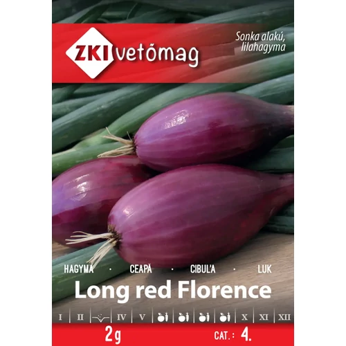 ZKI Hagyma (Long red Florence) vetőmag 2g
