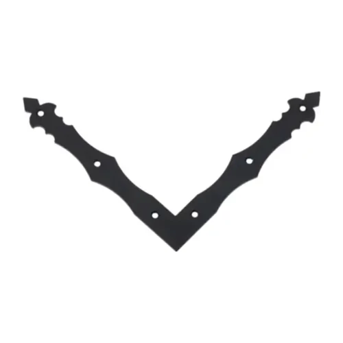 Zsalu L Sarokvas 200X200X30mm Díszes Fekete