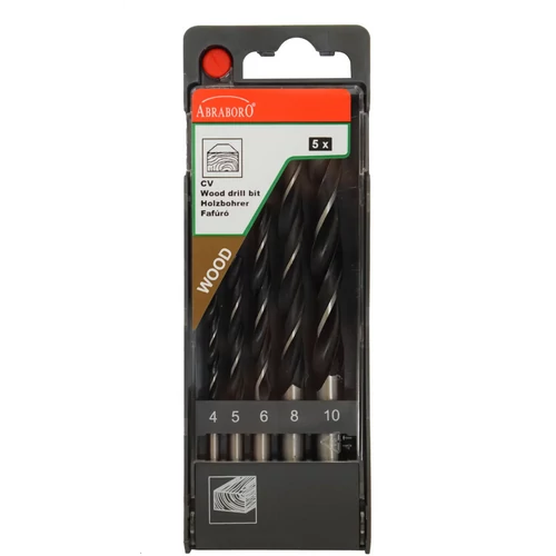 Abraboro rövid fafúró készlet 4-10mm (5 részes)