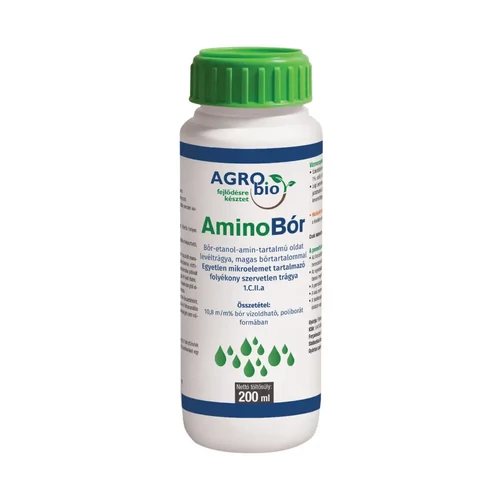 AgroBio AminoBór magas bórtartalmú szervetlen lombtrágya 200ml