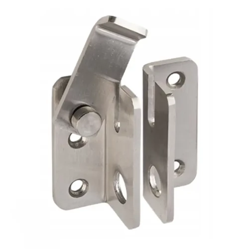 Ajtóretesz lakatolható inox 45x40mm