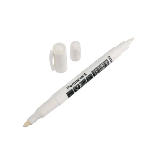 Alkoholos filctoll kétoldalas fehér színű Alkoholos filctoll kétoldalas fehér színű