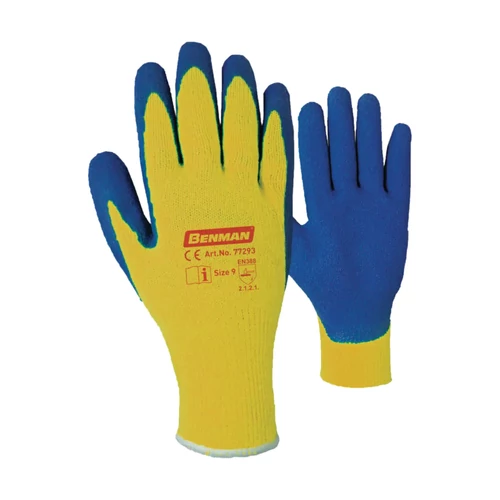 Benman hőálló kevlár-szövet belső bélésű latex mártott védőkesztyű L