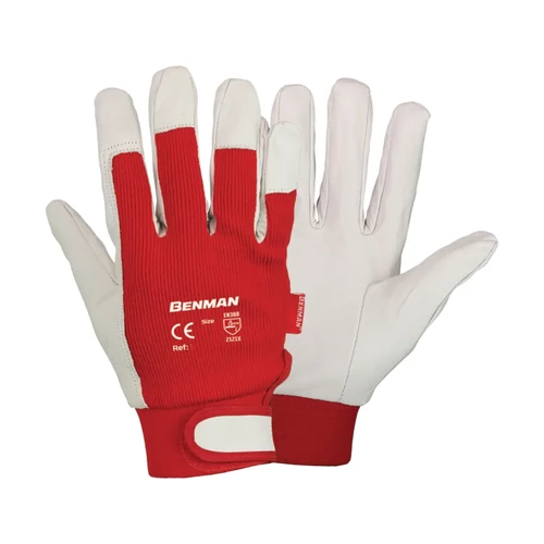 Benman kecskebőr-szövet szerelőkesztyű L