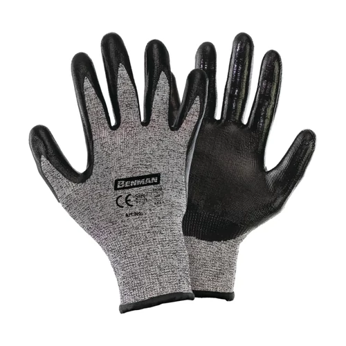 Benman tenyérmártott vágásbiztos szerelőkesztyű L