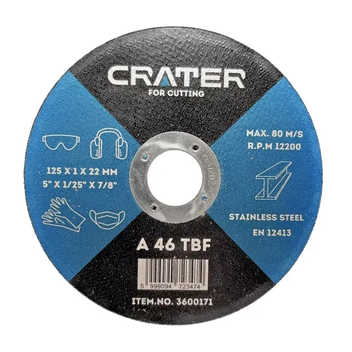 CRATER A46TBF inox fémvágó korong 125x1mm