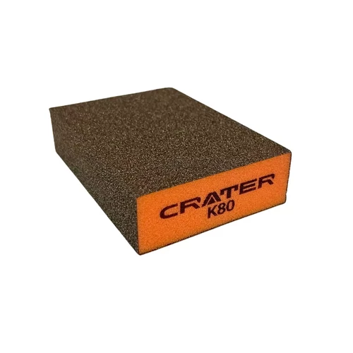 CRATER csiszolószivacs 100x70x25mm K80 durva