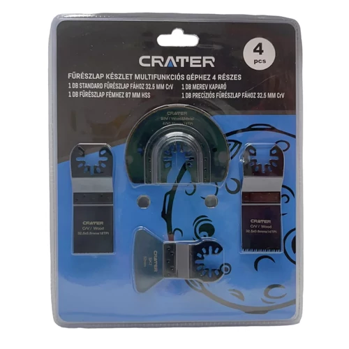 CRATER fűrészlap készlet multigéphez (4 részes)