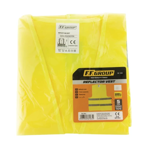 FF Group fényvisszaverő jól láthatósági mellény sárga XL
