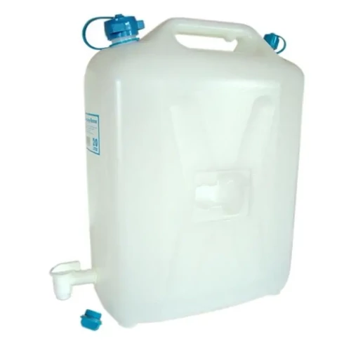 Műanyag camping kanna rejtett csappal 20L