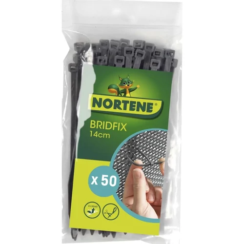Nortene BRIDFIX - Többfunkciós gyorskötöző 14 cm szürke (50db)