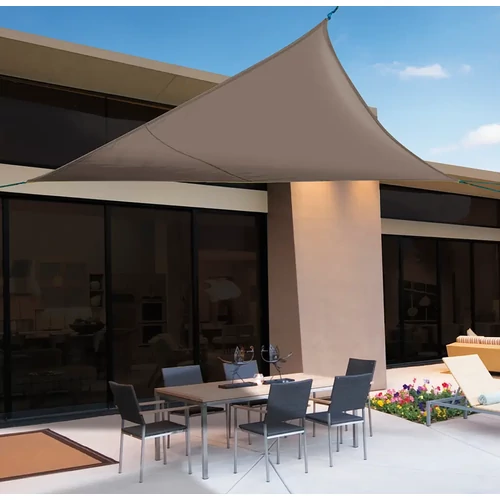 Nortene SUNNET KIT POLYESTER - Napvitorla 3,6 x 3,6 x 3,6 m barna