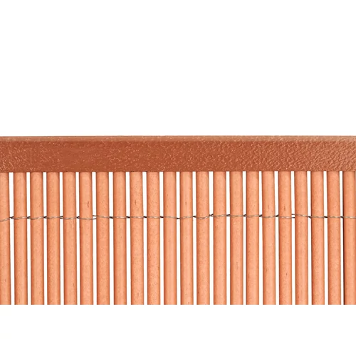 Nortene VIMET LOP PROFILE U - U-alakú lezáró profil Vimet LOP nádkerítéshez 1,5 m vörösesbarna