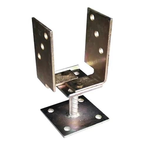 Oszloptalp lecsavarozható állítható sárga horganyzott 70-130mm