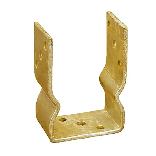 Oszloptalp "U" lecsavarozható sárga horganyzott rogyasztott 150mm