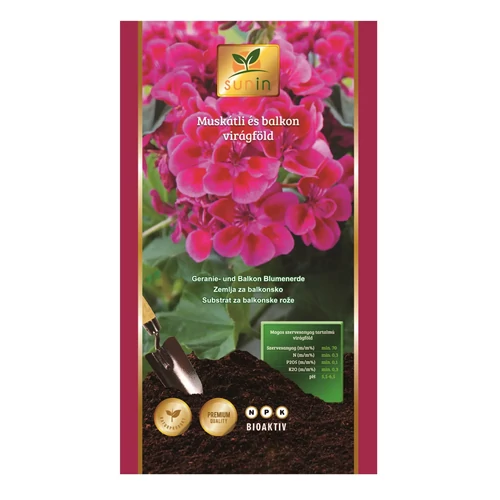 Sunin Prémium Balkon és muskátli virágföld 20L