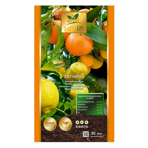 Sunin Prémium Citrus és mediterrán virágföld 20L
