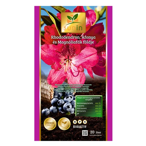 Sunin Prémium Rododendron és Áfonya virágföld 20L