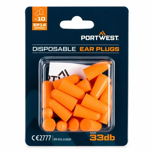 Portwest EP14 narancs PU füldugó (10db)