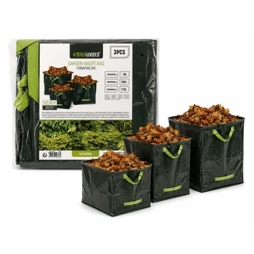 ProGarden kerti lombgyűjtő zsák szett (3db - 70l/105l/175l)