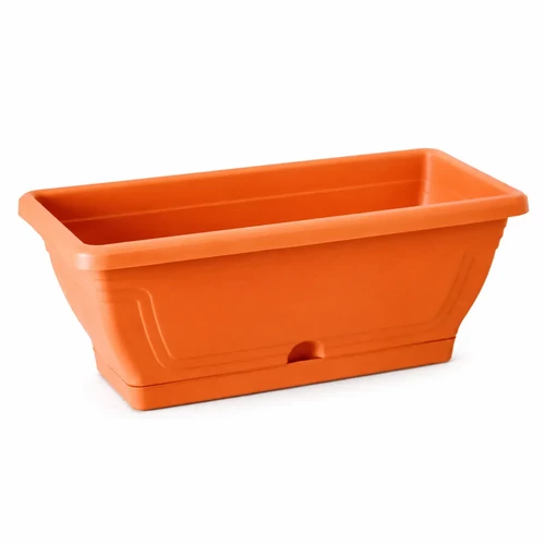 Prosperplast műanyag balkonláda tálcával 80cm terracotta
