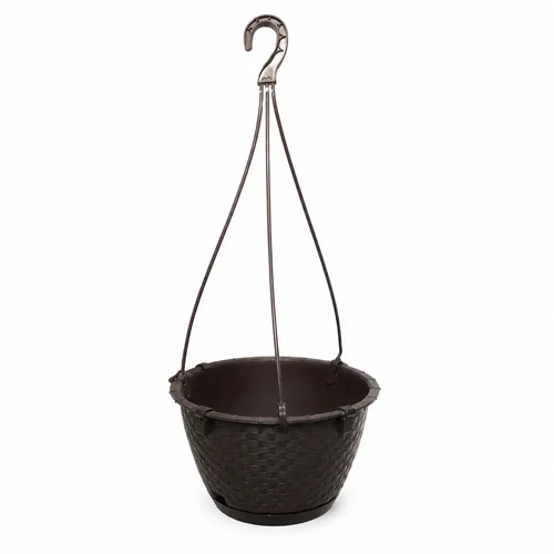 Prosperplast rattan akasztós kaspó 24cm sötétbarna