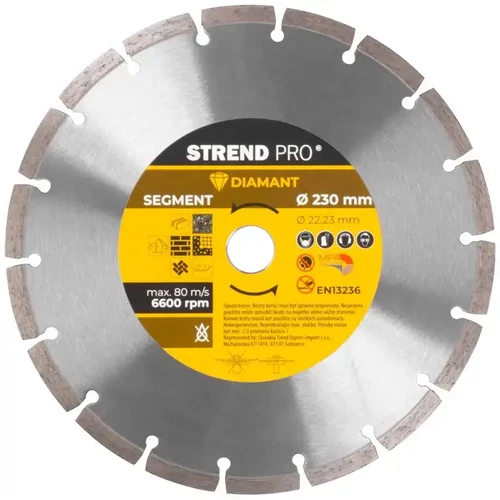 Strend Pro 521A szegmentált gyémánttárcsa 230mm