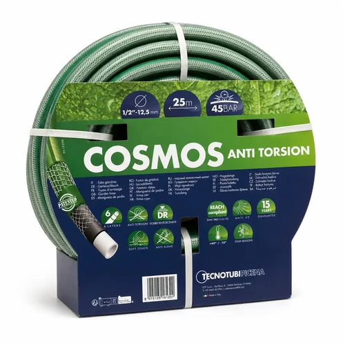 TecnoTubi Cosmos 6 rétegű csavarodásmentes locsolótömlő 1/2" 25m