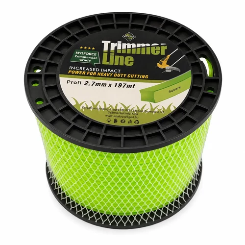 TrimmerLine Nylforce profi zöld fűkasza damil szögletes 2.7mm (197m)