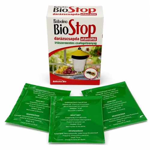 BioStop irtószermentes darázscsapda utántöltő (3db)