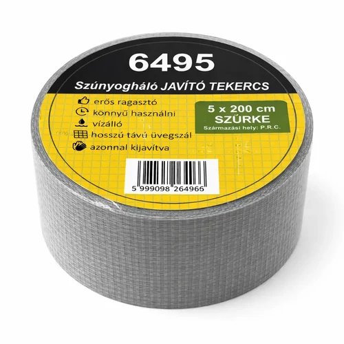 Javító szalag üvegszálas szúnyoghálóhoz 50mm (2m) szürke