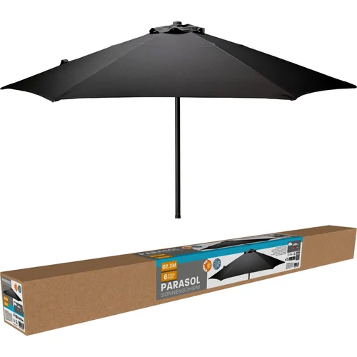 Napernyő szögletes erősített 2,3m sötétszürke