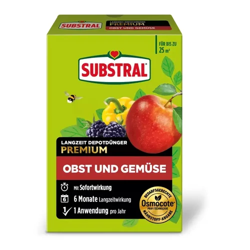 Substral Osmocote Hosszú hatástartamú műtrágya gyümölcsök és zöldségek számára 750 g