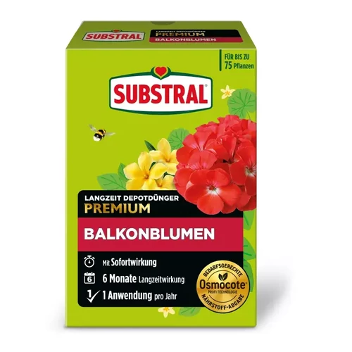 Substral Osmocote Hosszú hatástartamú virágtrágya balkonnövényekhez 750 g