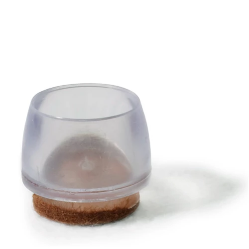 Széklábpapucs Filces Műanyag D=20 Transzparens (8 db)