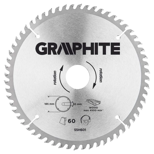 Graphite Körfűrészlap (30/20/25,4/16mm) Z60 185mm