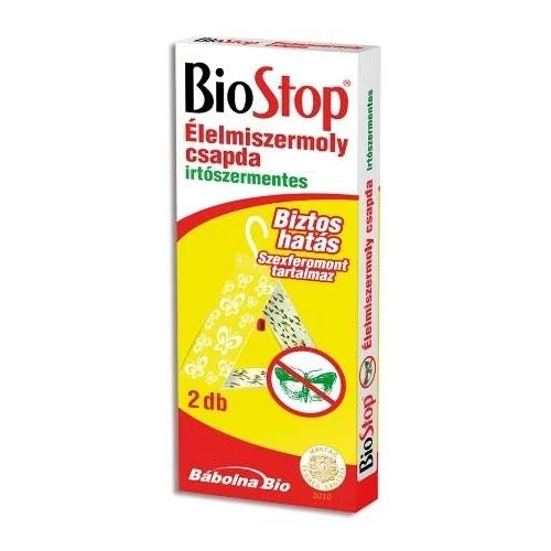 Biostop Irtószermentes Élelmiszermoly Csapda 2db