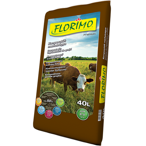 FLORIMO komposztált marhatrágya (PH8) 20L