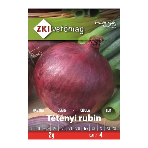 ZKI Lilahagyma (Tétényi Rubin) Vetőmag 2G