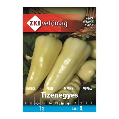 ZKI Paprika (Tizenegyes) Vetőmag 1G